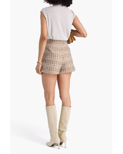 Autumn Cashmere White Weste aus einer kaschmirmischung mit metallic-effekt