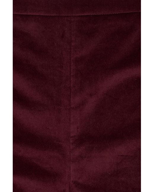 FRAME Red Hose mit weitem bein aus samt aus einer baumwollmischung