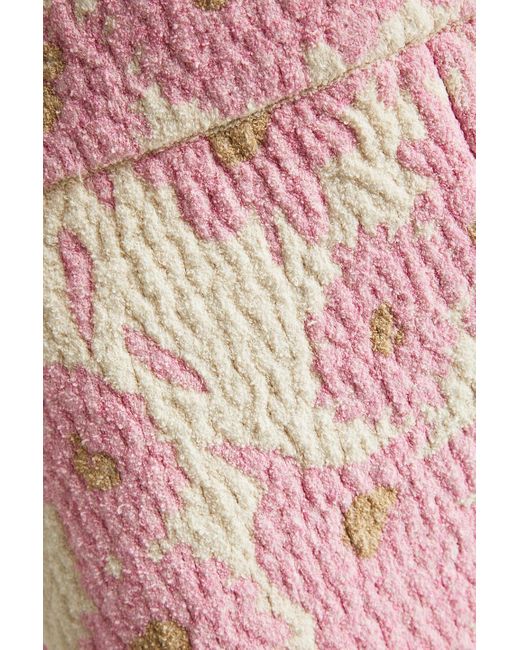 Jacquemus Pink Le Bagnu Jacquard-knit Cotton-blend Shorts
