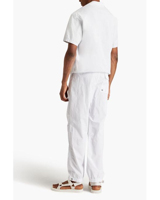 James Perse White Stretch-cotton Track Pants for men