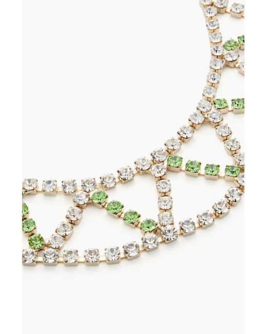 Rosantica White Gold-tone Crystal Necklace