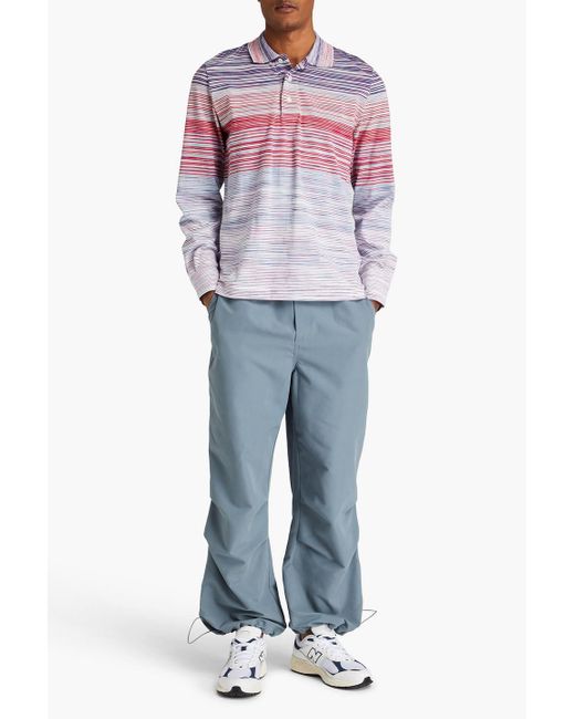 Missoni Pink Space-dyed Cotton Polo Shirt for men