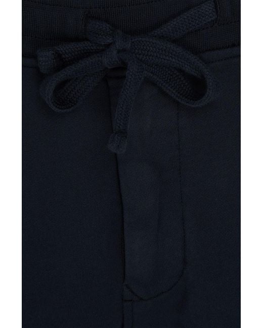 Stone Island Blue Tapered French Cotton-Terry Sweatpants for men