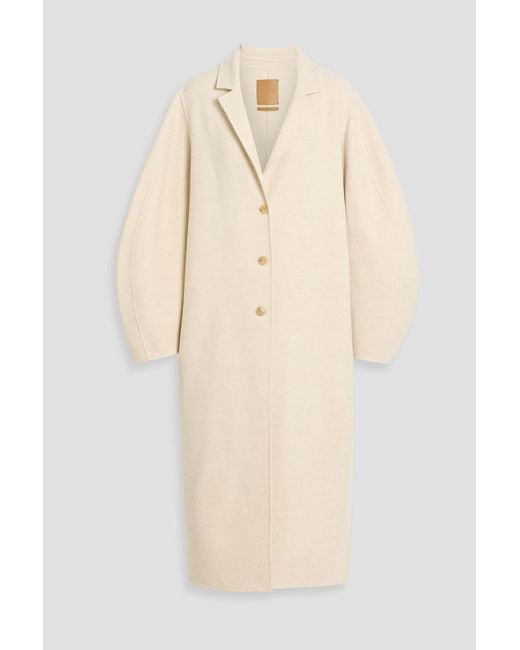 LE17SEPTEMBRE Natural Wool-Blend Twill Coat