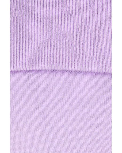 arch4 Purple Victoria Off-the-shoulder Cashmere Sweater