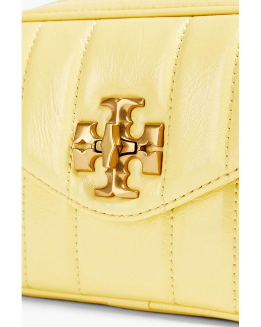 Tory Burch Metallic Kira Quilted Patent-leather Shoulder Bag