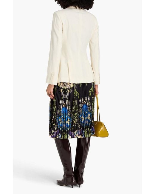 Etro Natural Wool-Blend Jacquard Blazer