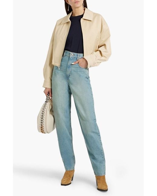 Isabel Marant Blue Corsy J High-rise Tapered Jeans