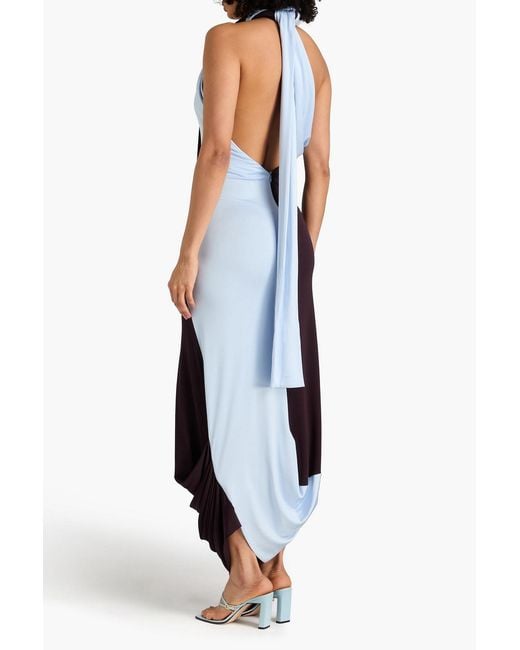 victoria beckham backless dress Backless Scarf Midi-Dress main image 1