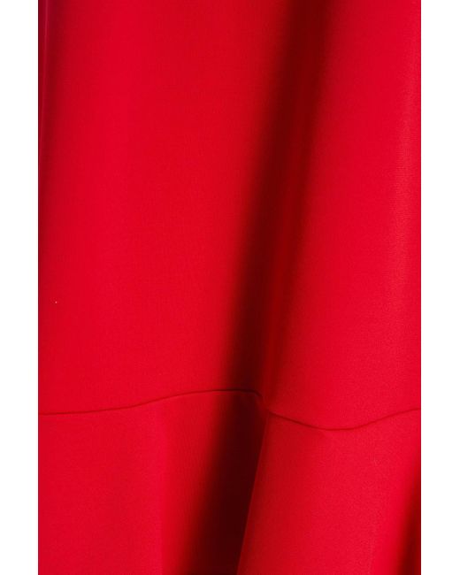 RED Valentino Red Point D'esprit-trimmed Jersey Mini Dress