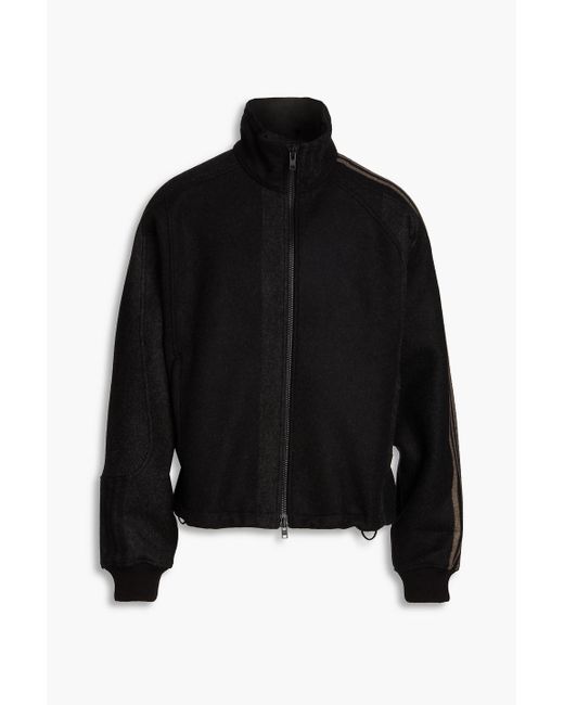 Y-3 Black Wool-blend Felt Jacket for men