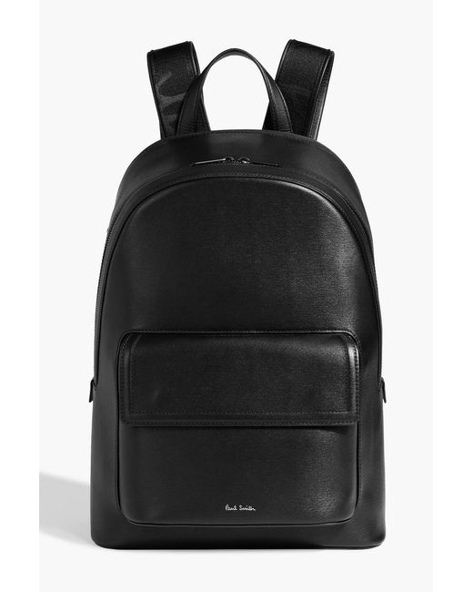 Paul Smith Black Leather Backpack for men