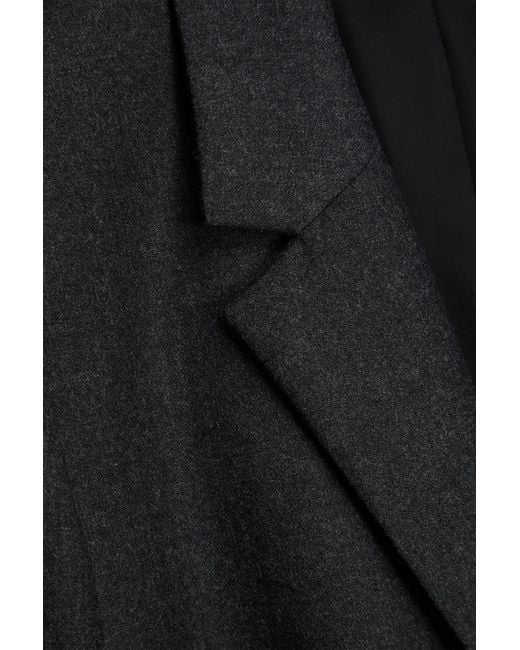 Theory Black Wool-flannel Blazer