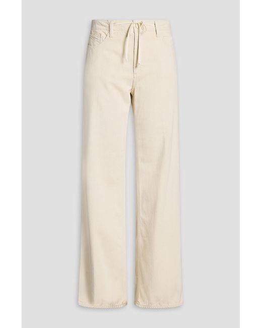 PAIGE Natural Zoey High-Rise Wide-Leg Jeans