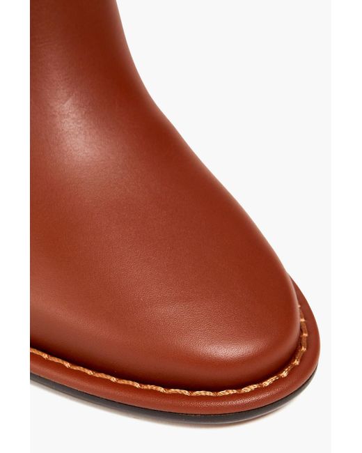 Zimmermann Brown Embellished Leather Ankle Boots