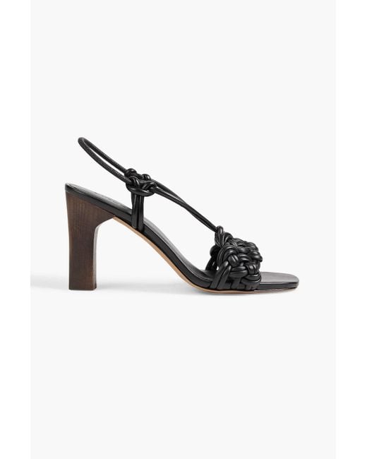 Vince Quenelle Braided Leather Slingback Sandals in Black Lyst