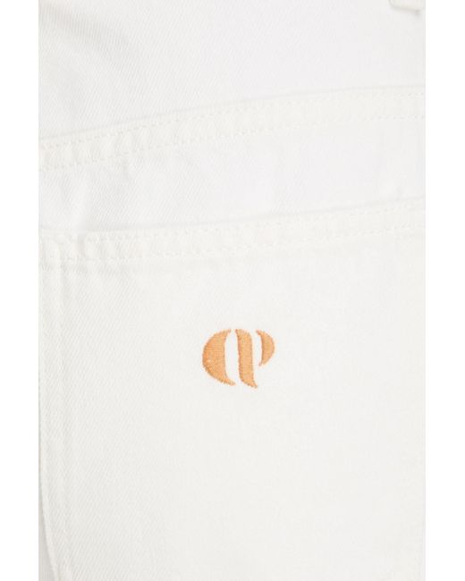 Claudie Pierlot White High-rise Straight-leg Jeans