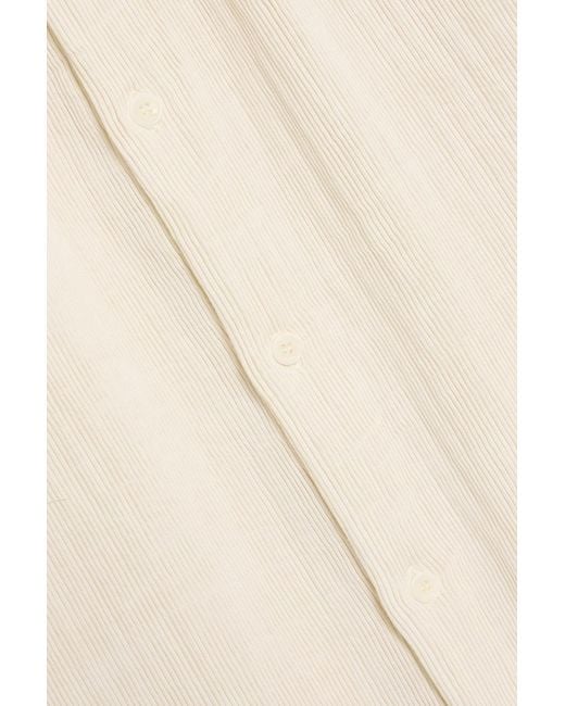 Sandro Natural Ribbed Jersey Shirt for men