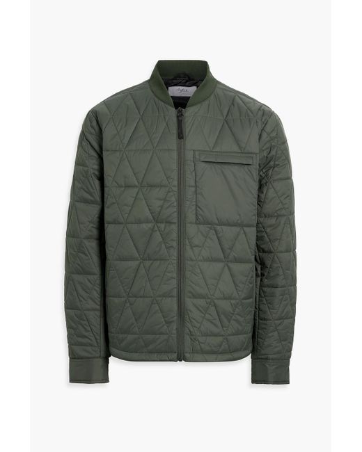 Aztech Mountain Green Corkscrew Quilted Padded Shell Jacket for men