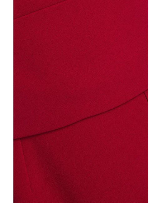Dolce & Gabbana Red Midikleid aus crêpe