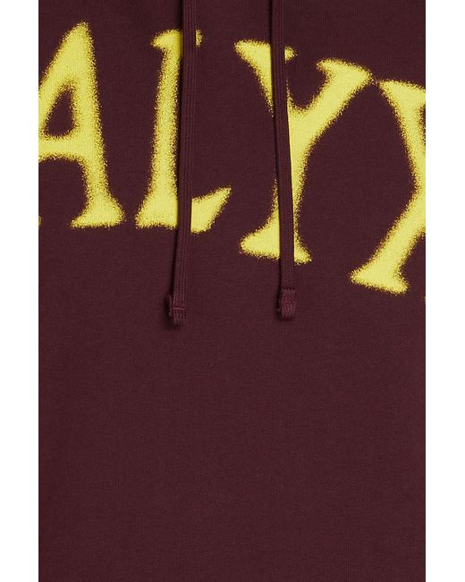 1017 ALYX 9SM Hoodie aus frottee aus einer baumwollmischung mit print in Purple für Herren