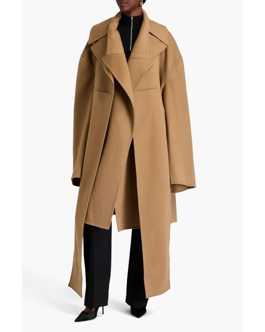 Peter Do Natural Oversized Wool And Cashmere-blend Felt Coat