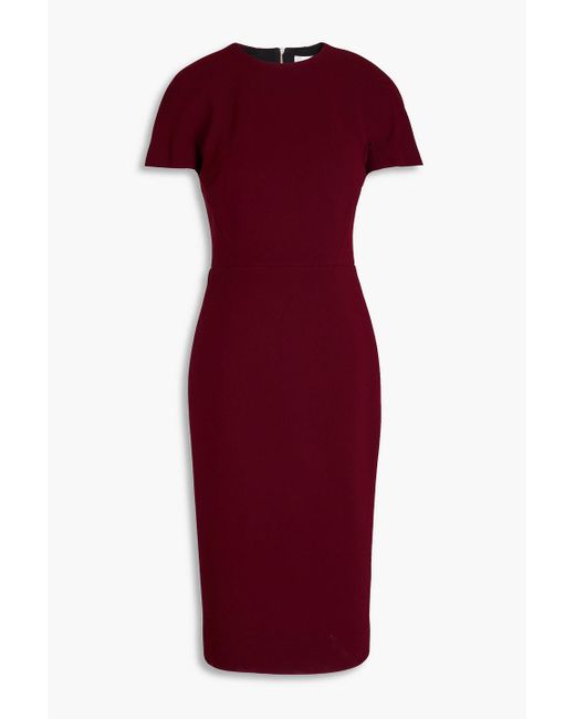 Victoria Beckham Red Crepe Dress