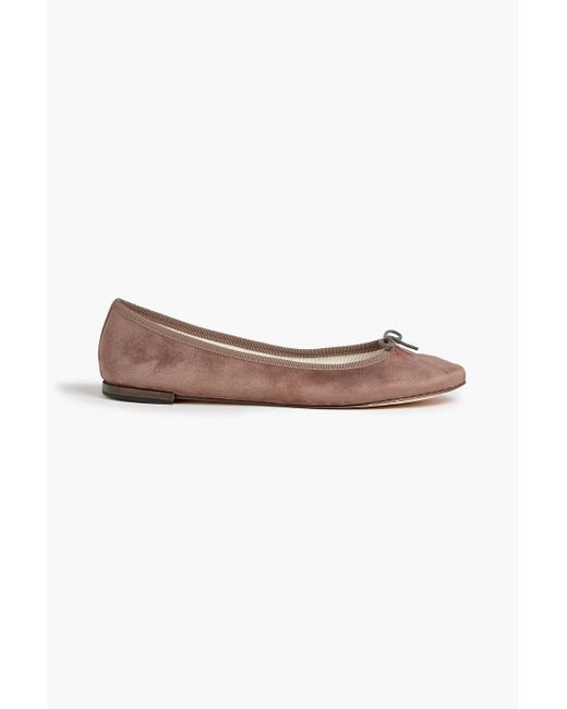 Repetto Cendrillon Suede Ballet Flats in Natural Lyst