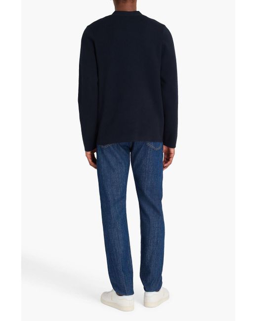 Sandro Blue Knitted Cardigan for men