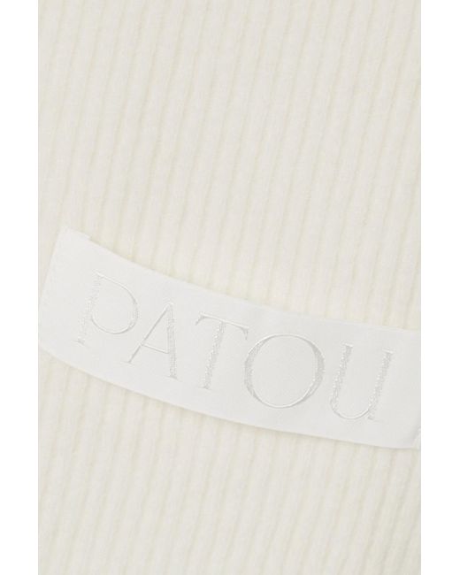 Patou Natural Ribbed Wool-blend Tank