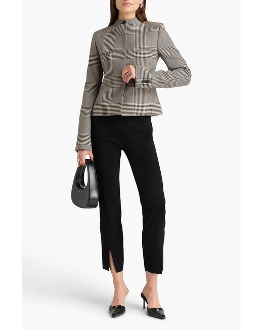 Courreges Gray Prince Of Wales Checked Tweed Jacket
