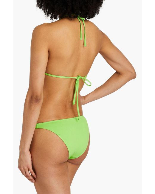 Bondi Born Green Malia Triangle Bikini Top