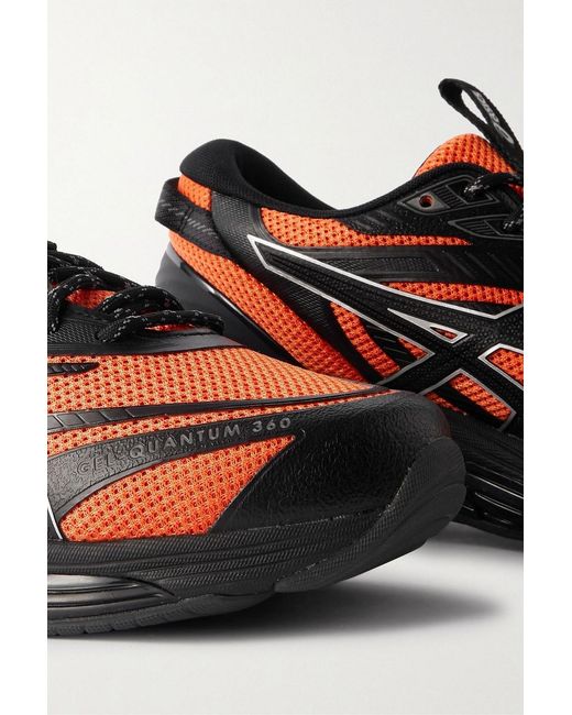 Asics Black Lack Of Guidance Gel-Quantum 360 Viii Tpu-Trimmed Mesh Sneakers for men
