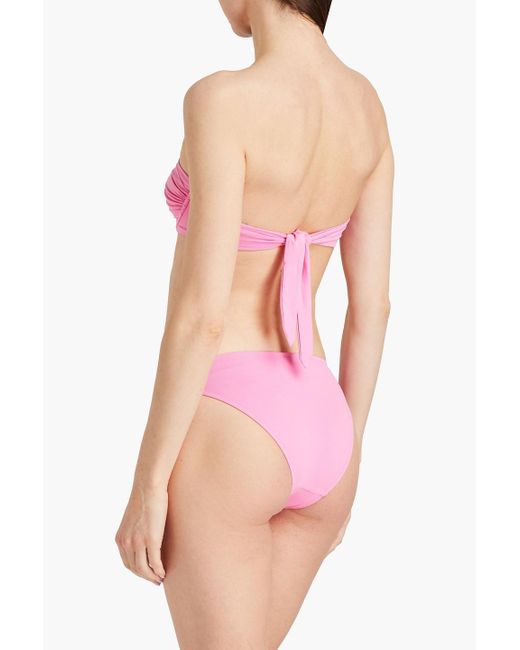 Melissa Odabash Pink Barbados Underwired Bandeau Bikini Top