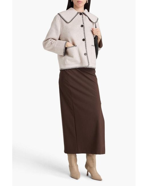 Rails Natural Patty Wool-blend Felt Jacket
