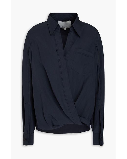 3.1 Phillip Lim Blue Tencel-Blend Blouse