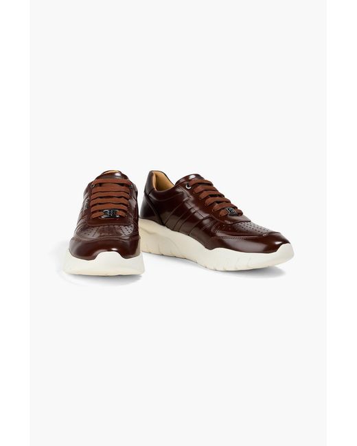 Bally Brown Birman Leather Sneakers for men