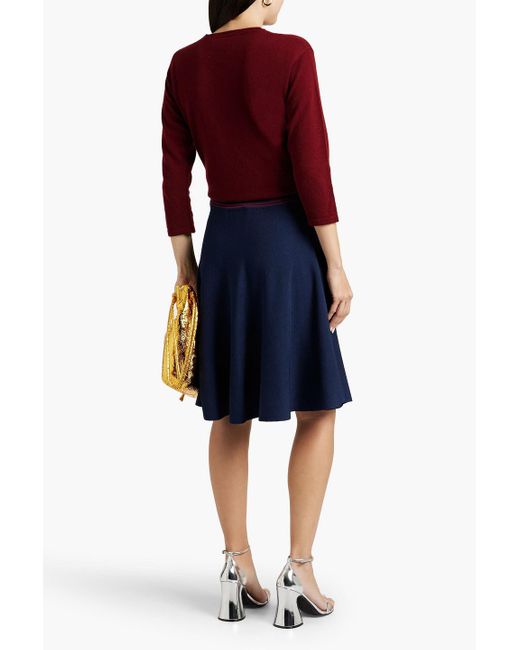 Marni Blue Jacquard-knit Skirt