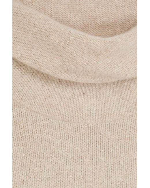 The Elder Statesman Natural Cashmere Turtleneck Sweater