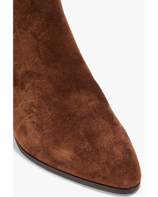 Veronica Beard Brown Alina Suede Ankle Boots