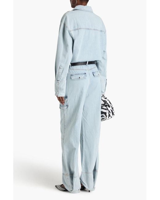 retroféte Blue Russo Denim Jumpsuit
