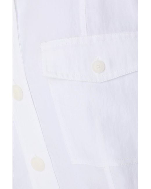 3.1 Phillip Lim White Crinkled Tm-blend Shirt
