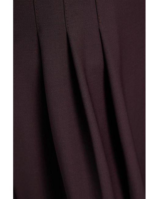 REMAIN Birger Christensen Purple Woven Wide-Leg Pants