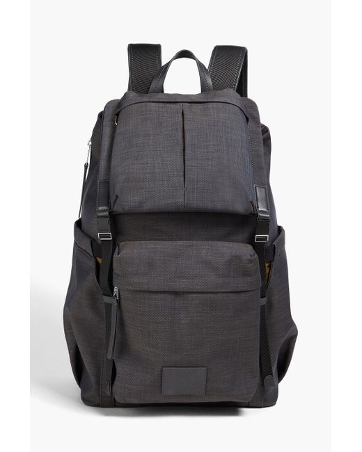 Paul Smith Black Twill Backpack for men