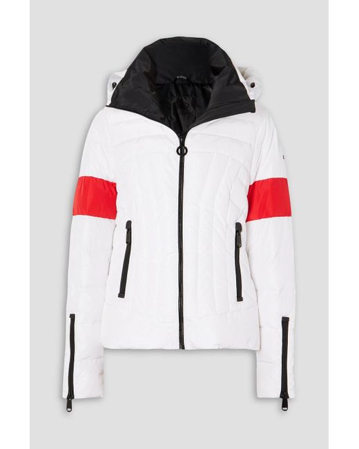 Goldbergh Black Jungfrau Color-block Quilted Down Ski Jacket