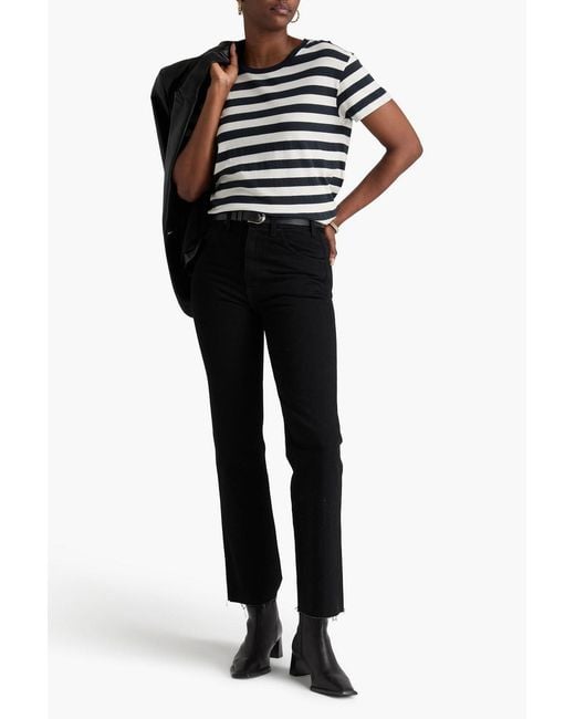 Nili Lotan Blue Brady Striped Cotton-Jersey T-Shirt