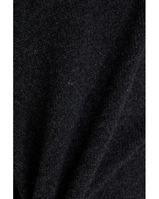 Officine Generale Black Wool Turtleneck Sweater for men