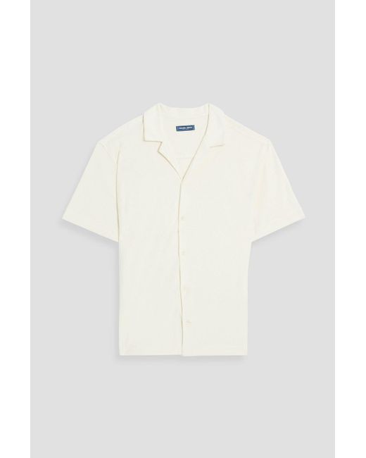 Frescobol Carioca Natural Roberto Cotton, Lyocell And Linen-blend Terry Shirt for men