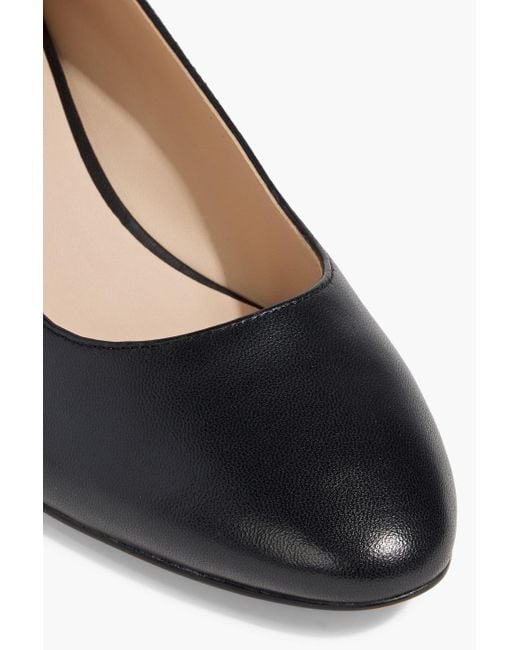 Stuart Weitzman Black Bridget Leather Pumps
