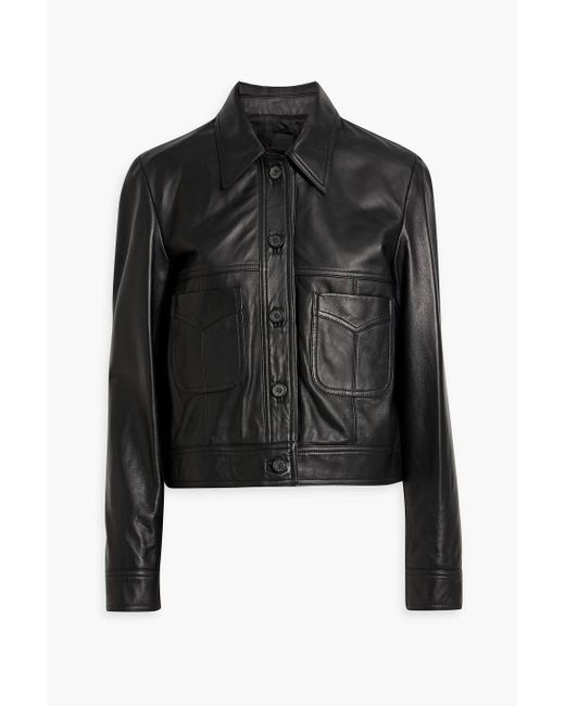 Nili Lotan Black Clarisse Leather Jacket
